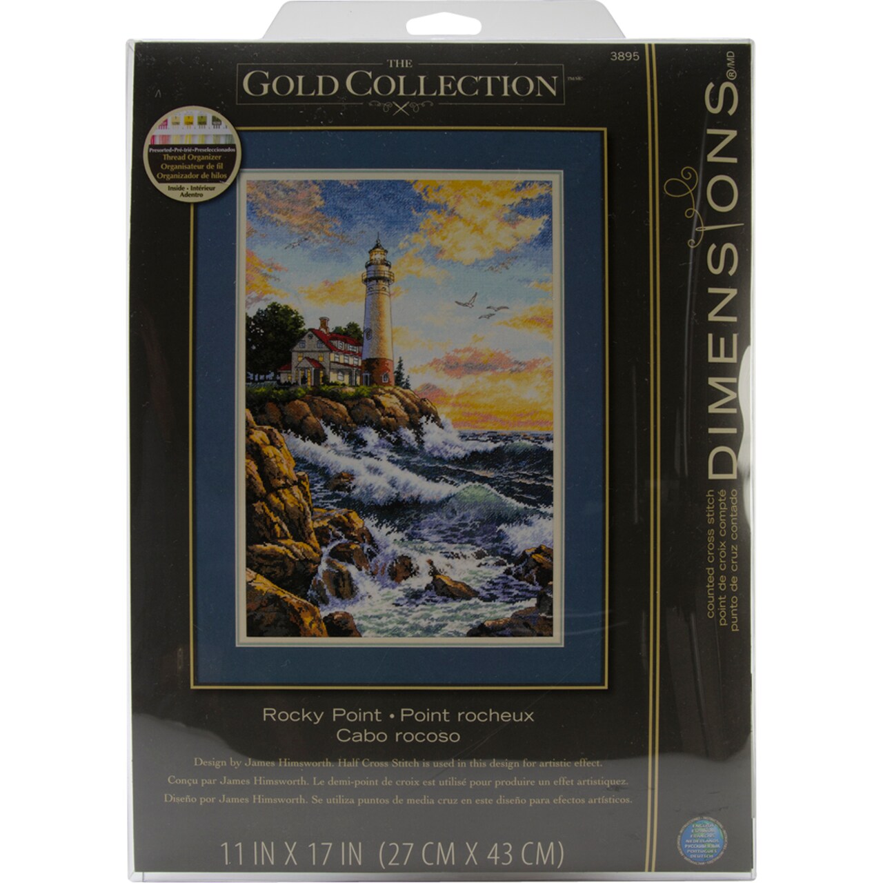 Dimensions Gold Collection Counted Cross Stitch Kit 11"X17"-Rocky Point